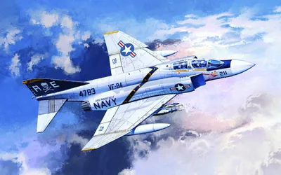 Obrázok produktu pre Stavebnica lietadla 12305 - F-4J "VF-84 JOLLY ROGERS" (1:48)