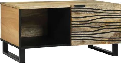Image de Table basse Naturel 80 x 50 x 40 cm Bois d'ingénierie