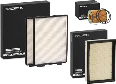 Produktbild von RIDEX Filterset Inspektionspaket Filtersatz für BMW 5 Limousine (E39) 5 Touring (E39)