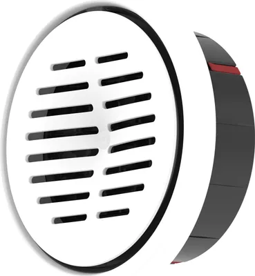 Image de Diffuseur d'air chauffé ComfoGrid Therm DN125, mural, D=166 mm, 230 V, blanc de Zehnder - 990430869