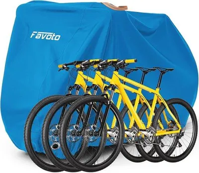 Immagine prodotto di Copriciclette impermeabile per 2-3 biciclette - Tessuto Oxford 210T - Tenda di copertura con tasca - 200x105x110 cm