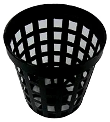 Produktbild von Gitternetztopf 8 cm, schwarz, aus Kunststoff, zum Bewurzeln von Stecklingen