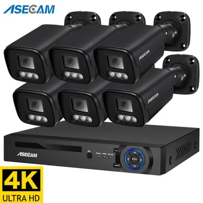 Productafbeelding van Beveiligingscamera Systeemkit - 8CH NVR Met 8 Camera - 8MP 4K Resolutie - IP67 Waterdicht