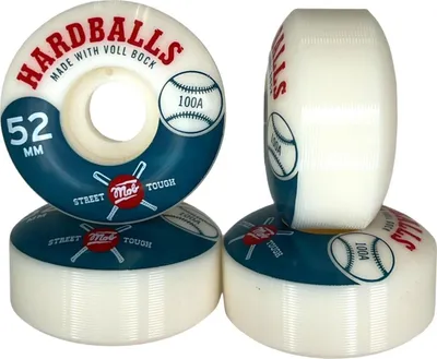 Produktbild von MOB Wheels Skateboard-Rollen HARDBALLS 100A 52mm (4er Set)