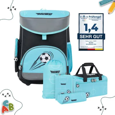 Produktbild von MUWO "Lil Leo" Kinder Schulranzen Set 5-tlg. | MW-290
