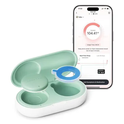 Obrázek produktu pro Momcozy T31, inteligentní teploměr pro děti, zelený