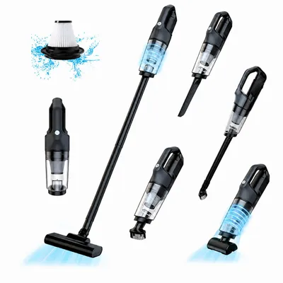 Produktbild von Akku-Staubsauger,Stielstaubsauger,6300Pa Handstaubsauger,6-In-1 Kabelloser Staubsauger Und USB Handstaubsauger,Autostaubsauger,Für Harte Böden Teppich
