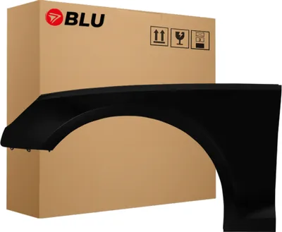 Immagine prodotto di BLU Parafango compatibile con Audi A4 B9 S4 LY9B Sinistra Schwarz BrillantSchwarz | 2015-2019 | Anteriore | Verniciato | Pronto per il montaggio | Acciaio