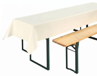 Produktbild von , Partytischdecke, für Biertischgarnituren, 100x250cm, viele Farben,Weiß, (Eckig250x100cm)