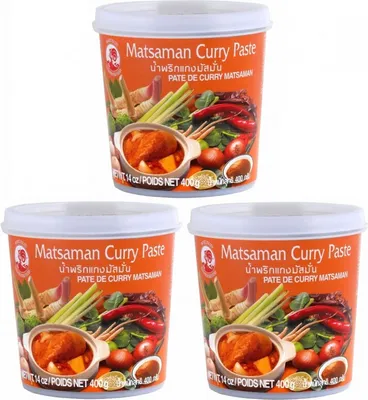 Produktbild von 3er-Pack COCK Matsaman Currypaste (3x 400g) | Matsaman Curry Paste