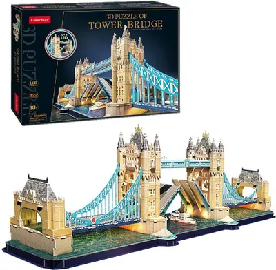 Image de Cubic Fun 3D Puzzle Tower Bridge + Led Lights 222 Pieces