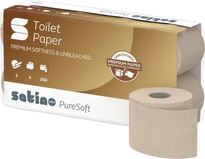 Produktbild von satino by wepa Toilettenpapier PureSoft 2-lagig braun