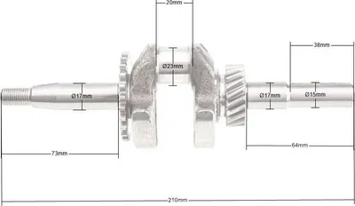 Obrázek produktu pro Klikový hřídel Weima W80F 11.006.014.1304