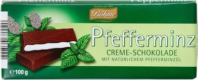 Produktbild von Böhme Creme-Schokolade Pfefferminz 100g