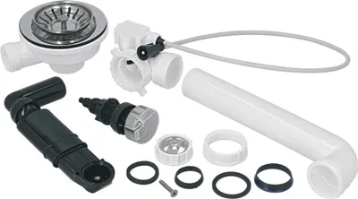 Produktbild von BLANCO Ablaufgarnitur 3,5'' mit Ablauffernbedienung und Überlauf rund / Ablaufventil / Ersatzteil