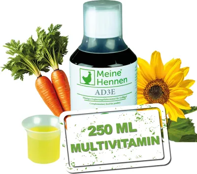 Produktbild von MeineHennen AD3E 250 ml Trinkwasserzusatz für Hühner und Wachteln