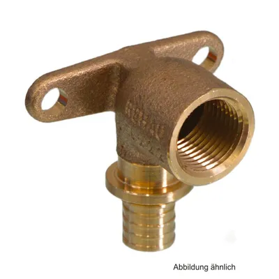 Produktbild von Rehau Rautitan RX Wandwinkel lang mit IG, 16 mm x Rp 1/2, Rotguss