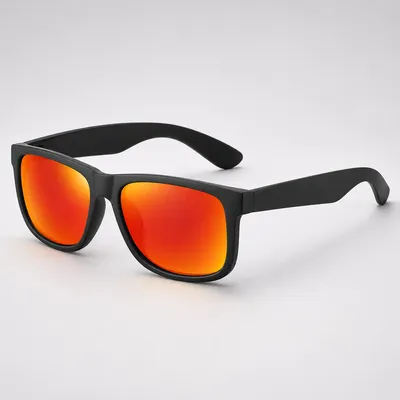 Produktbild von Polarisierte Sonnenbrille für Damen & Herren mit UV400-Schutz, verspiegelt – Rot