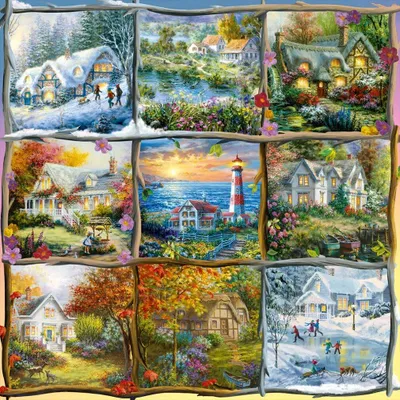 Obrázek produktu pro Puzzle 1000 All Seasons - Chaty