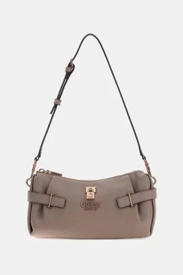 Produktbild von Guess Yesba Mini Schultertasche Dark Taupe 14 x 22 x 10