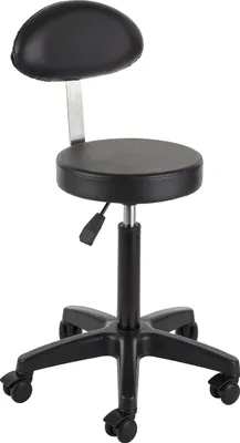 Image de Efalock tabouret à roulettes Fade (M) noir