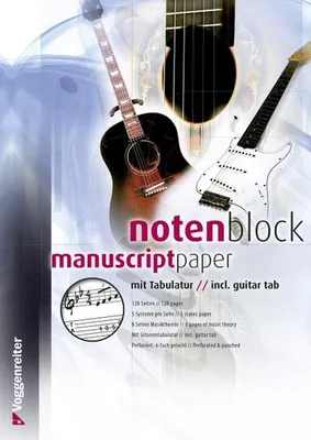 Immagine prodotto di Blocco musicale con tablatura