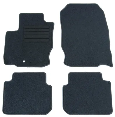 Fußmatten-Set für Mitsubishi Colt CZ30, 03/2005-10/2008, 4-teilig, Schwarz