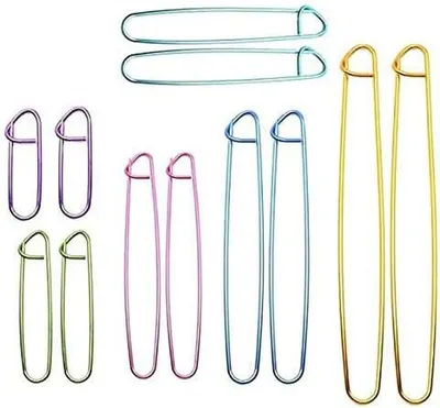 Productafbeelding van Garen Steek Houders - Breinaald Markeringen - Breien Organiseren - Vergrendelbaar Ontwerp - 6 Maten 6-20 cm - Assorti