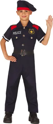 Produktbild von Polizist Kostüm für Jungen, Größe:98/104