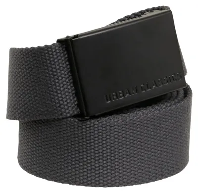 Image de Urban Classics - Ceinture en toile pour homme TN174 (taille unique) (charbon/noir)