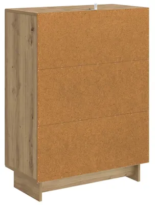 Image de Buffet vidaXL en chêne Artisan 66 x 34,5 x 90 cm, bois aggloméré