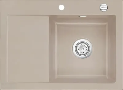Produktbild von Flächenbündige Spüle MERA 70 F Fango mit Becken rechts u. Excenterbedienung