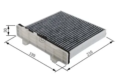Produktbild von Bosch Filter, Innenraumluft 1 987 432 426