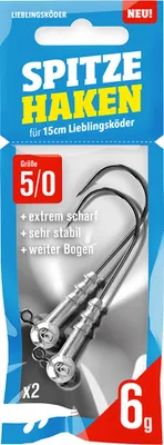 Produktbild von Lieblingsköder spitze Haken 6g #5/0