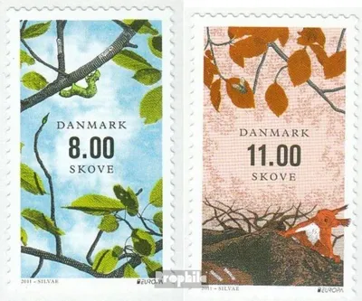 Produktbild von Briefmarken Dänemark 2011 Mi 1642BA-1643BA (kompl.Ausg.) postfrisch Wald