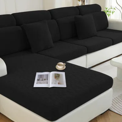 Immagine prodotto di Omgoods - Copridivano impermeabili - Coperture elastiche per sedili in nero