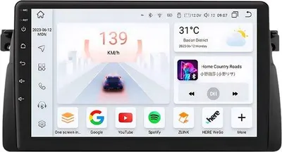 Produktbild von Autoradio mit Bluetooth und CarPlay für BMW E46 M3 318/320/325/330/335 – kompatibel mit Apple und Android – Stereoanlage mit Navigationssystem – 8 GB/128 GB Speicher