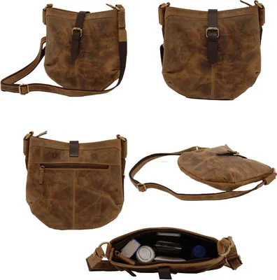 Produktbild von Greenburry Vintage Umhängetasche Leder 27 cm