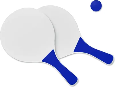 Produktbild von Beachball Set inkl. Ball 2 Schläger aus Holz Beach Ball Strandspiel Strandtennis