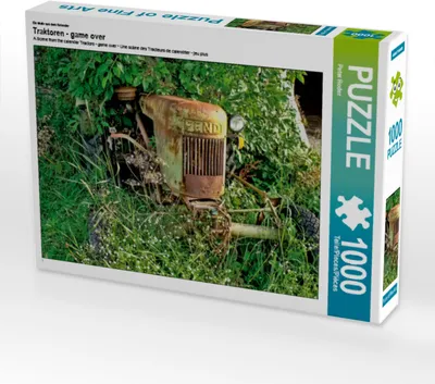Produktbild von CALVENDO Puzzle Ein Motiv aus dem Kalender Traktoren - game over | 1000 Teile Lege-Größe 64x48cm Foto-Puzzle für glückliche Stunden