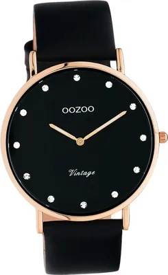 Produktbild von Oozoo Leder Uni Uhr C20249 Analog Quarzuhr Armband schwarz Vintage Series D2UOC20249