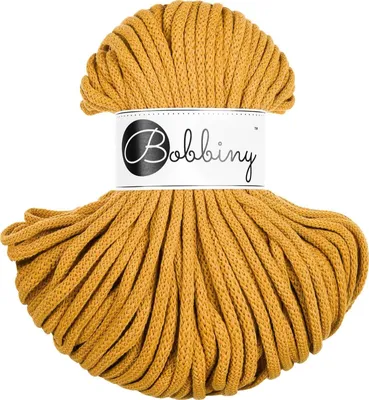 Zdjęcie produktu dla Bobbiny Premium 5 mm 50 m Mustard Sznurek