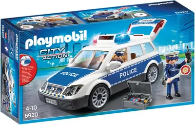 Produktbild von Fahzeug mit Licht und Ton City Action Police PLAYMOBIL 6920 Weiß