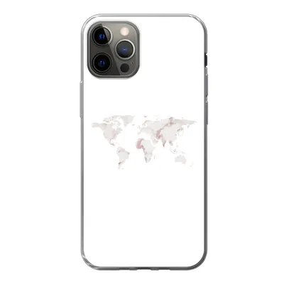 Produktbild von MuchoWow® Handyhülle Schutzhülle Hülle für iPhone 13 Pro Weltkarte - Marmor - Karte Silikon Softcase Handy Hülle - Handy-Tasche