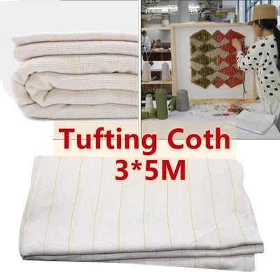 Productafbeelding van Tufting-stof, duurzaam geweven materiaal, gemakkelijk te bewerken ontwerp, 3x5 meter, groot