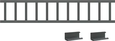 Produktbild von vidaXL Dachschneeschild Anthrazit 1200 x 2,5 x 20 cm Stahl