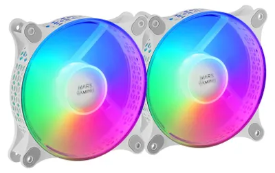 Produktbild von Mars Gaming MFDUOW, Ventilator, 12 cm, 1100 RPM, Weiß