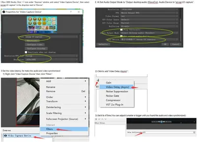 Produktbild von SDI-Erfassungskarte – USB 3.0-Erfassungskarte – Videoaufnahmekarte – Videograbber – 1080p, 60 fps