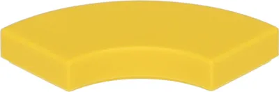 Produktbild von Lego® 2x2 Fliesen Rundecke 27925 - 100 Stück Gelb