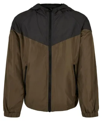 Obrázek produktu pro Urban Classics – bunda „Tech Windrunner“ pro chlapce TN307 (146–152) (černá/tmavě olivová)
